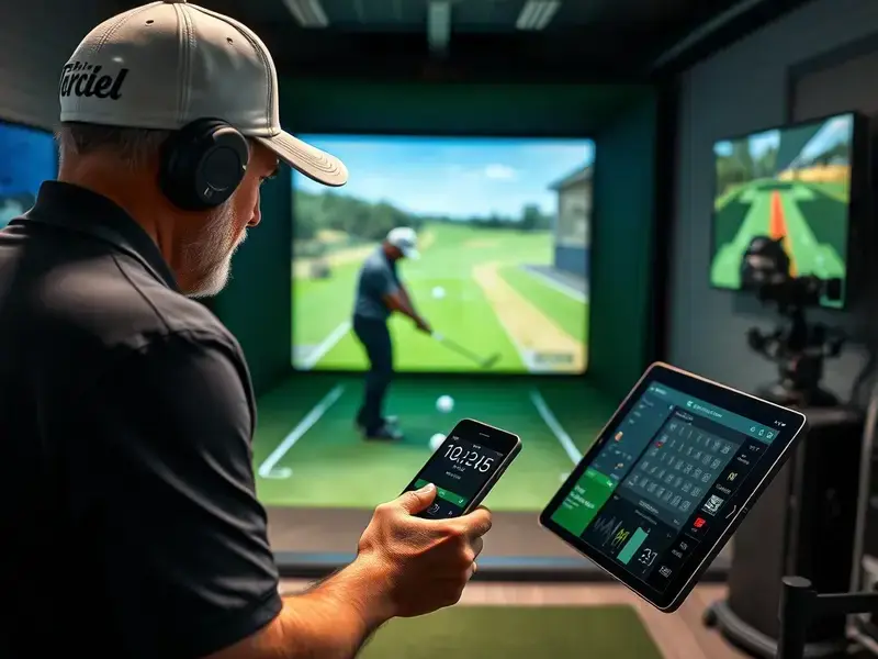 Professional golf fitting session