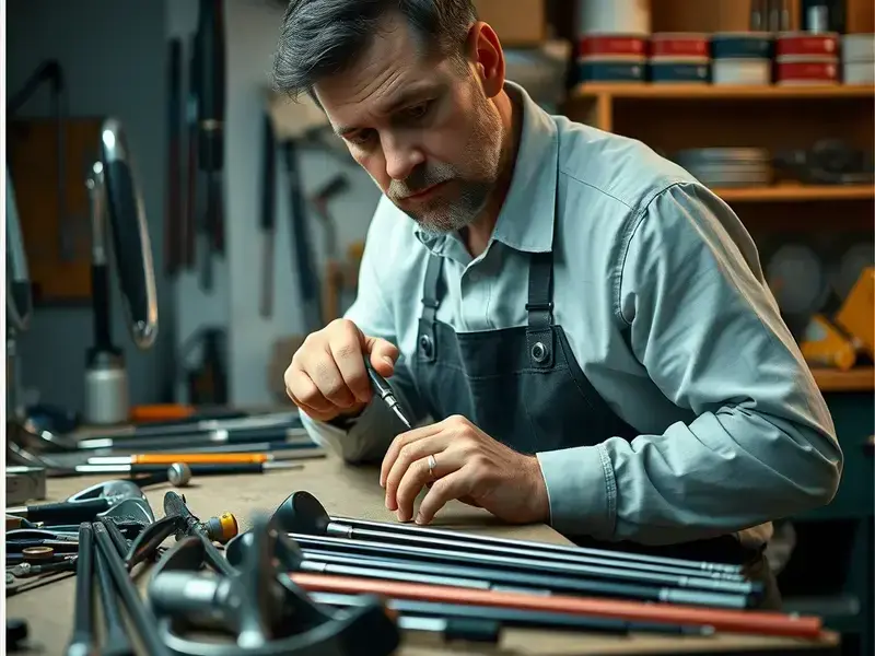 Master clubmaker at work